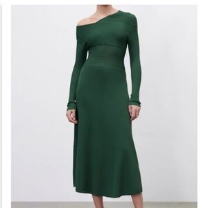 Zara green dress size s